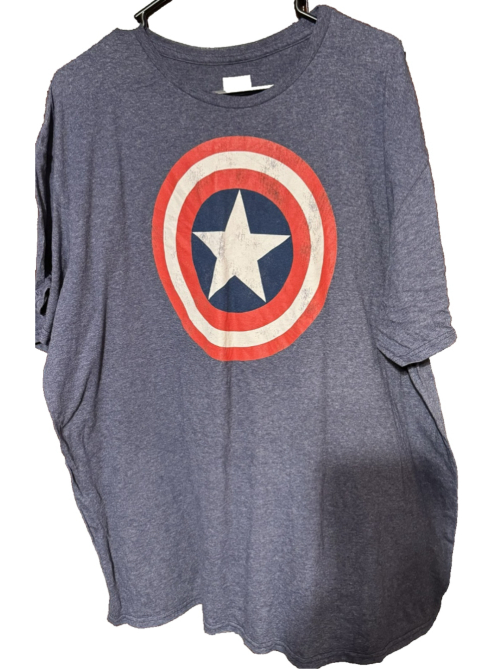 Captain America Marvel Avengers T-Shirt Men's Sz 2XL Blue